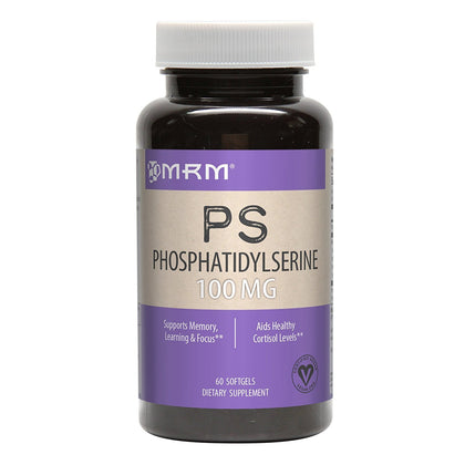 MRM Nutrition PS 10mg Phosphatidylserine Supplement softgel front view