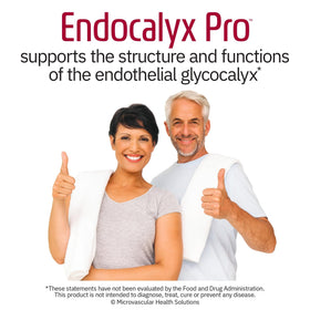MYBODYRX Endocalyx Pro veggie capsules close-up on a wooden surface