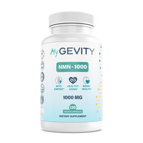 MyGevity NMN 1000mg 120 vegan capsules front view