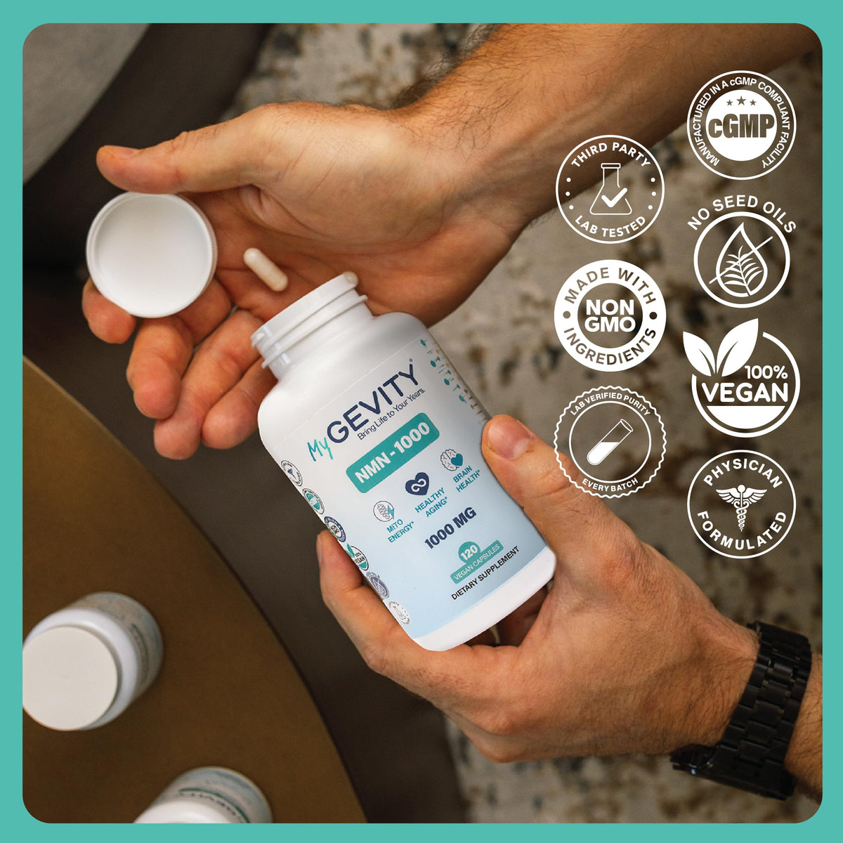 MyGevity NMN 1000mg ingredients list