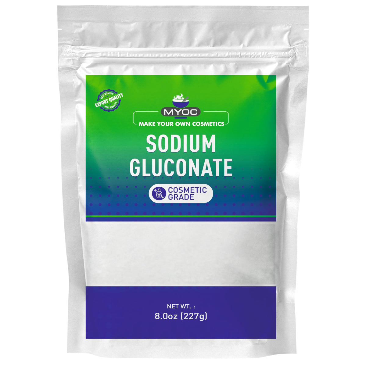 MYOC Sodium Gluconate 227g front view packaging