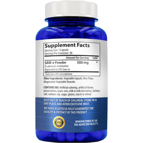 NasaBeahava SAM-E Supplement 500mg capsule close-up