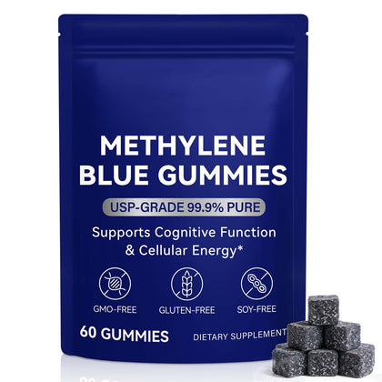 NATEarth Methylene Blue Gummies 60 Count front view