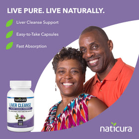 Naticura Liver Cleanse bottle side view
