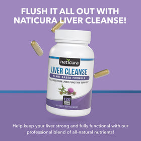 Naticura Liver Cleanse ingredients list on packaging