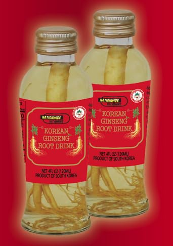NATIONWIDE VITAMINS Korean Ginseng Root Drink 120ML bottles front view