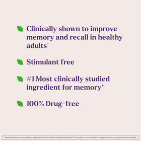 Natrol Cognium Memory Extra Strength 60 Tablets side view
