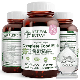 Natural Nutra Whole Food Complete Multivitamin 60 Capsules front view