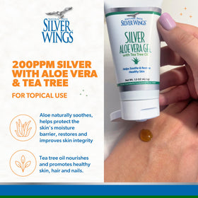 Natural Path Silver Wings Colloidal Silver Gel 200ppm application on skin