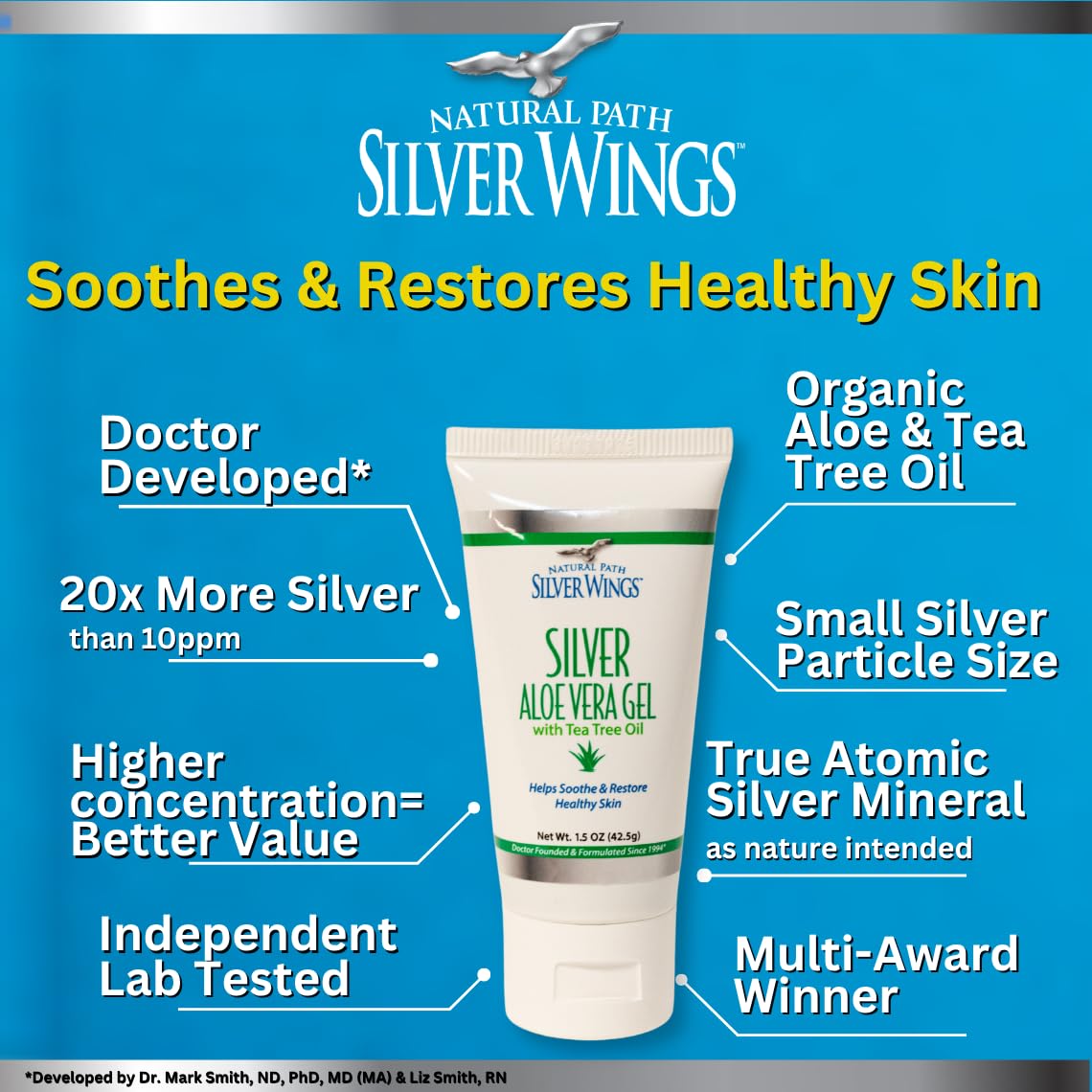 Natural Path Silver Wings Colloidal Silver Gel 200ppm ingredients list