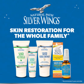 Natural Path Silver Wings Colloidal Silver Gel 200ppm with Aloe Vera and Tea Tree Oil