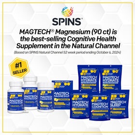 NATURAL STACKS MagTech Magnesium Cognition Powder with scoop