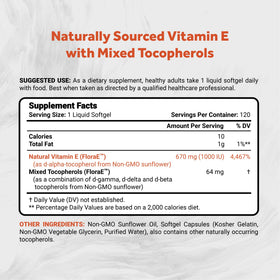 Naturalis Sunflower Vitamin E 670mg softgel close-up