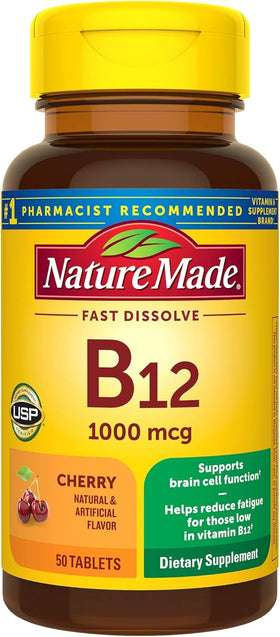 Nature Made Vitamin B-12 1000 MCG Sublingual Micro-Lozenges front view