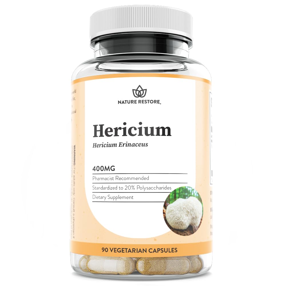 Nature Restore Lion's Mane Mushroom Extract Capsules front view