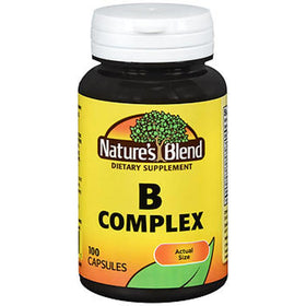 Nature's Blend B Complex Capsules 100 count front view