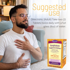 Nature's Secret Respiratory Support & Defense supplement bottle