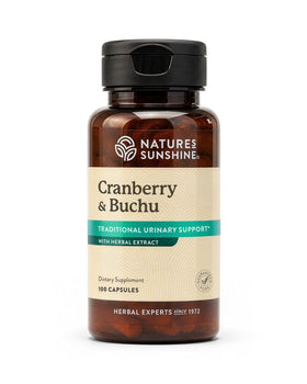 Nature's Sunshine Cranberry and Buchu Concentrate 100 Capsules front view