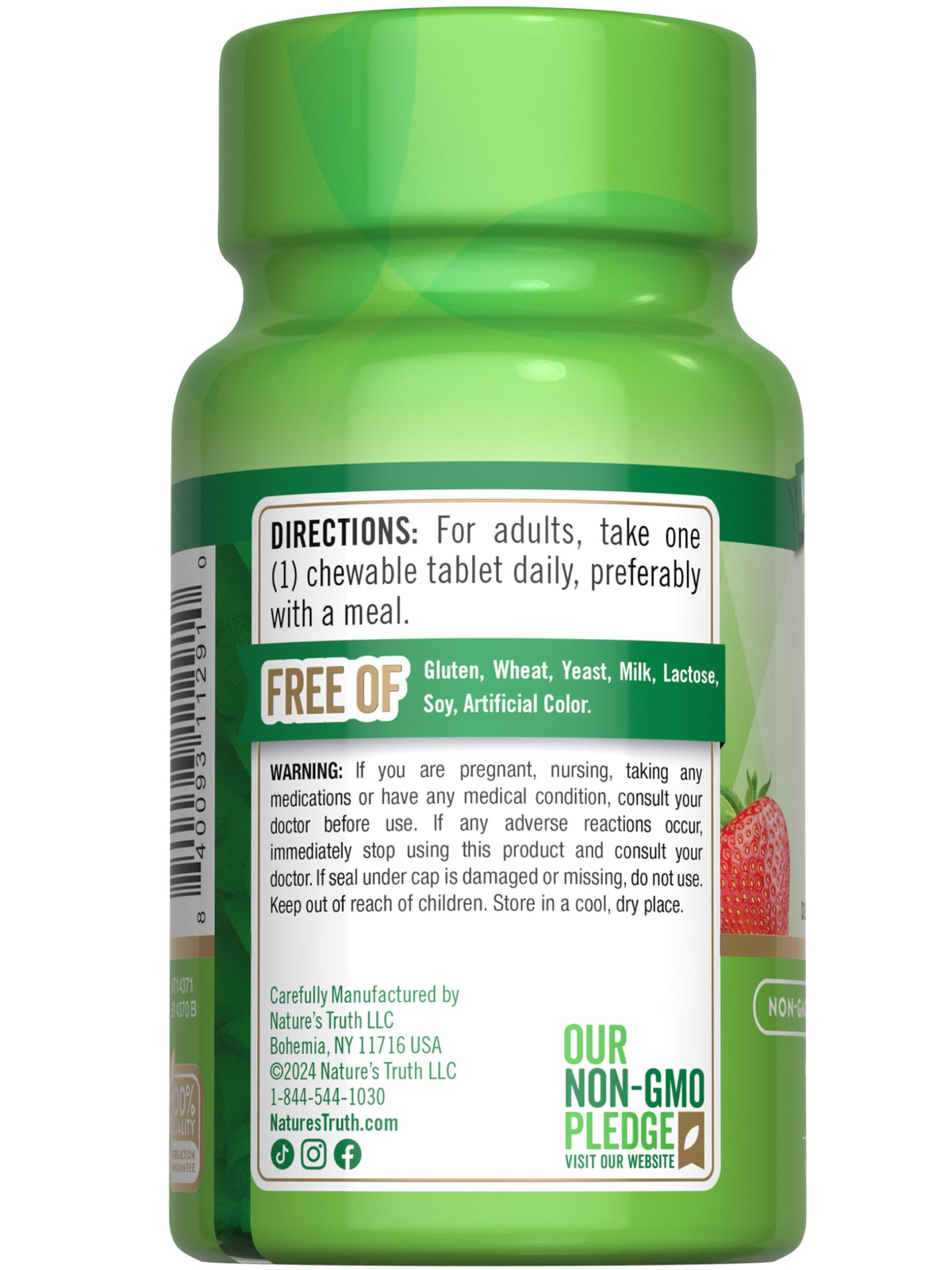 Nature's Truth Chewable Vitamin D3 2000 IU ingredient list