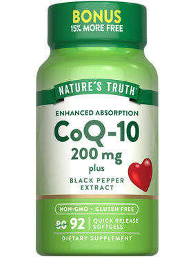 Nature's Truth CoQ10 200 mg Softgels front view