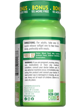 Nature's Truth CoQ10 200 mg Softgels in hand