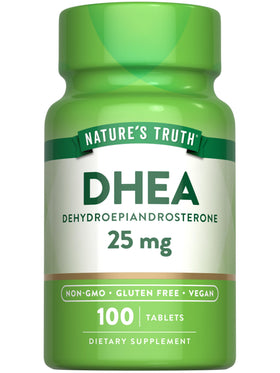 Nature's Truth DHEA 25mg Tablets front view with packaging