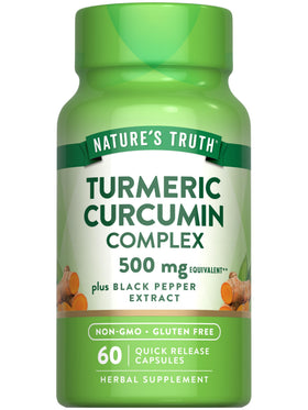 Nature's Truth Turmeric Curcumin 60 Capsules front view