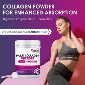 NATURE TARGET Multi Collagen Peptides Powder nutritional information
