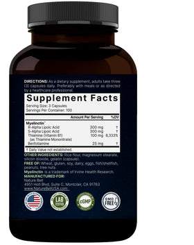 NatureBell Alpha Lipoic Acid Complex capsules with measuring spoon