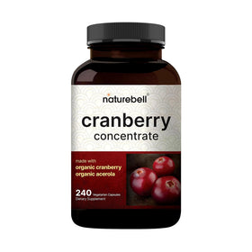NatureBell Cranberry Concentrate 240 Capsules front view