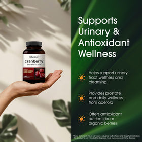 NatureBell Cranberry Concentrate 240 Capsules with organic ingredients