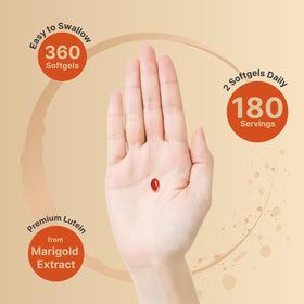 NatureBell Lutein 40mg softgels with marigold flower extract