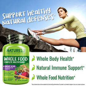 NATURELO Whole Food Multivitamin with organic fruits and vegetables