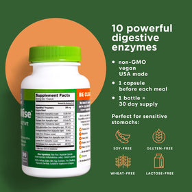 Naturenetics Vegan daily Enzymes bottle with label