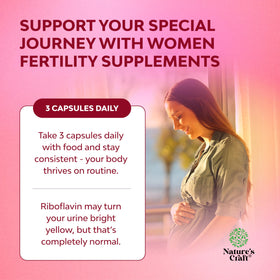 Natures Craft Fertility Supplements capsules close-up