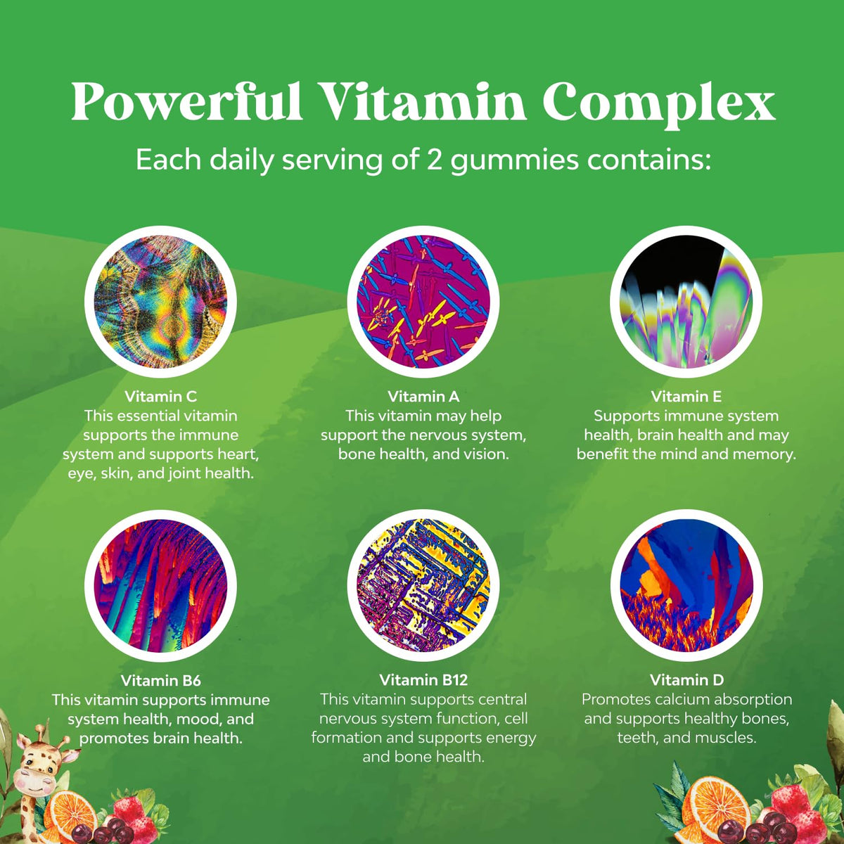 Natures Craft Kids Multivitamin Gummies close-up of gummies