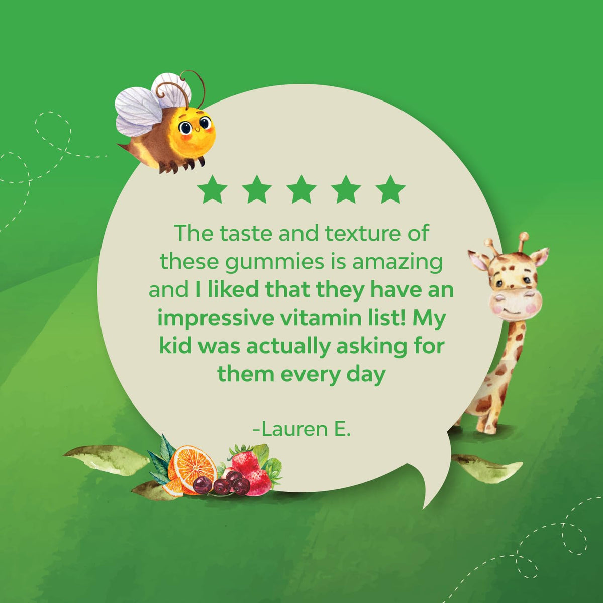 Natures Craft Kids Multivitamin Gummies packaging details