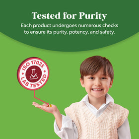 Natures Craft Kids Multivitamin Gummies with a child holding them