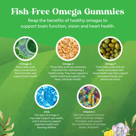 Natures Craft Omega DHA Gummies for Kids back view packaging