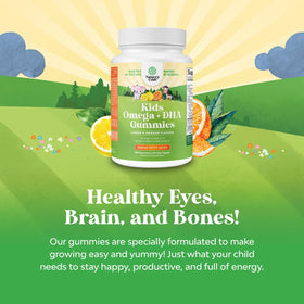 Natures Craft Omega DHA Gummies for Kids close-up of gummies