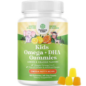 Natures Craft Omega DHA Gummies for Kids front view packaging