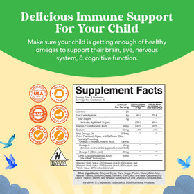 Natures Craft Omega DHA Gummies for Kids in a lifestyle setting