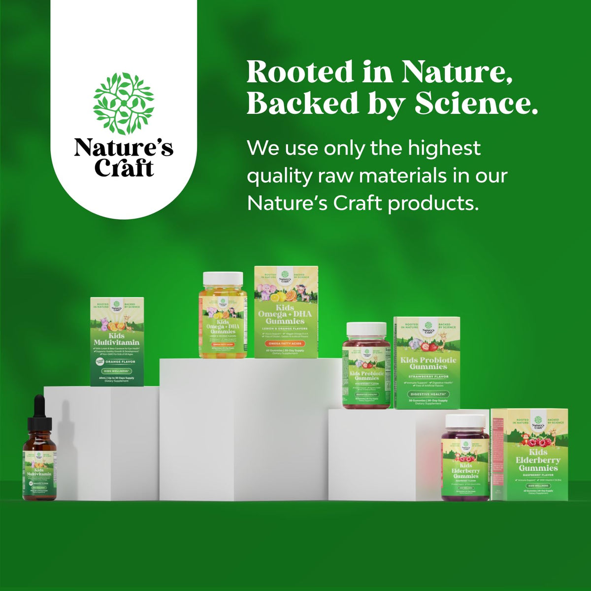Natures Craft Omega DHA Gummies for Kids nutritional information