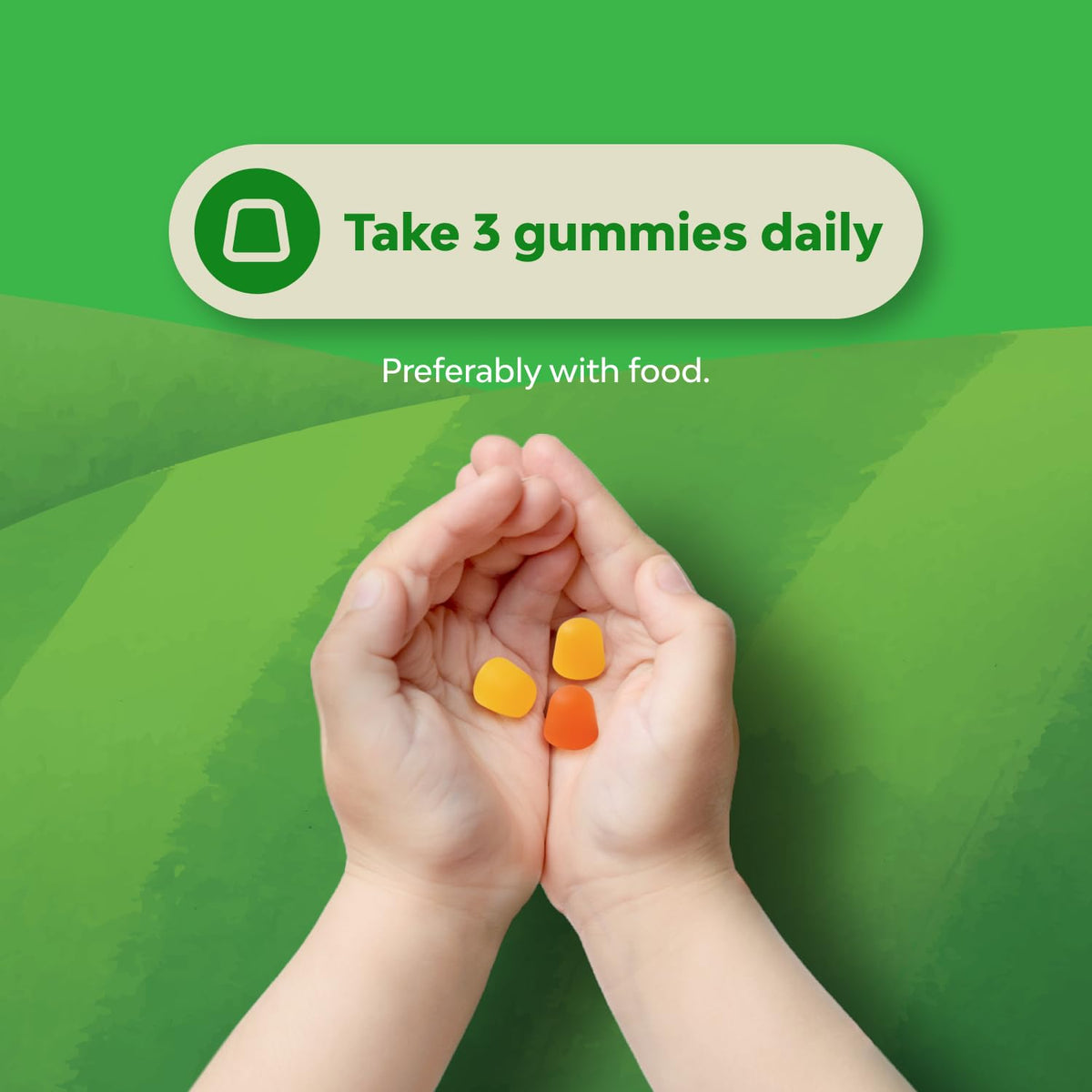 Natures Craft Omega DHA Gummies for Kids side view