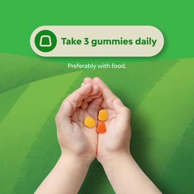 Natures Craft Omega DHA Gummies for Kids side view