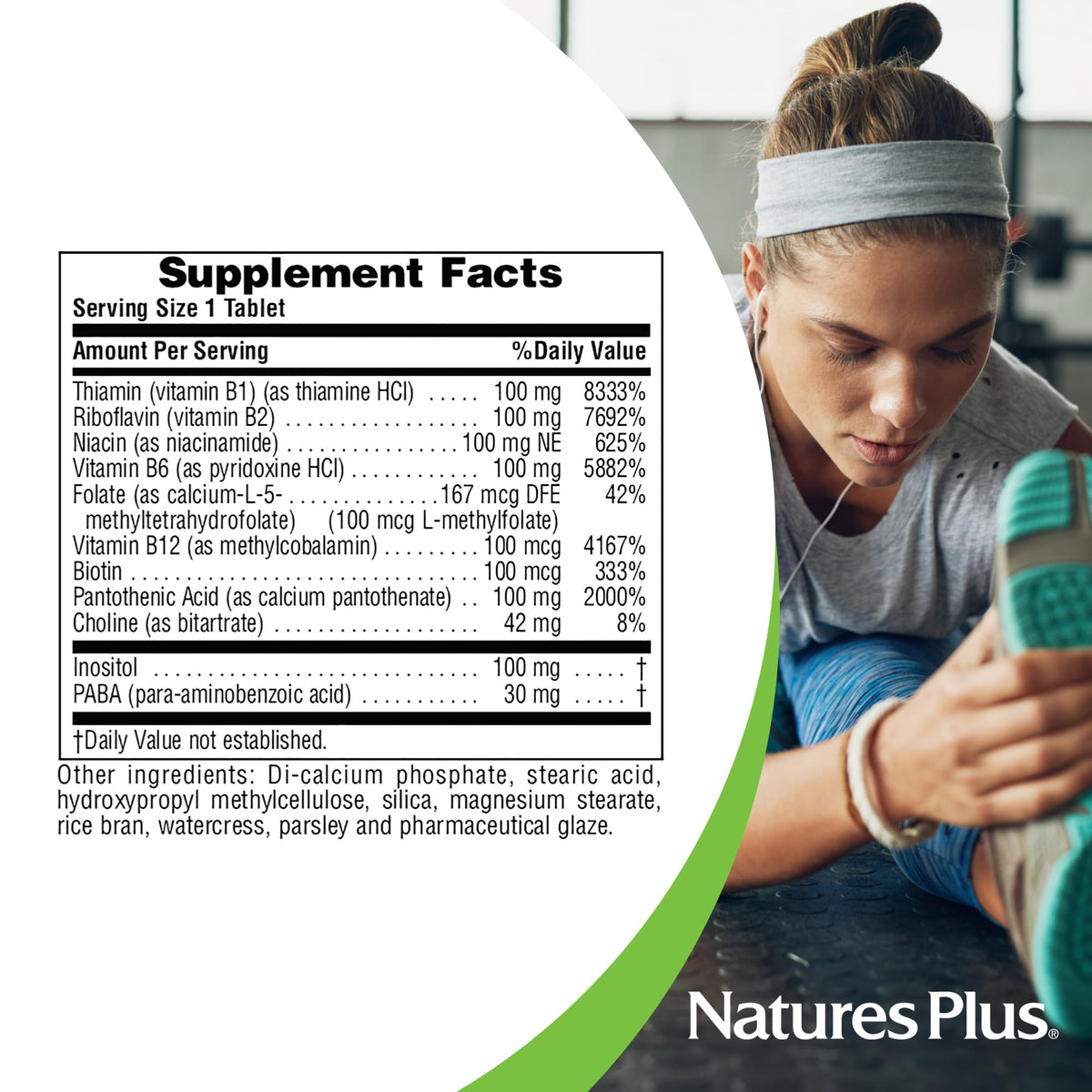 NaturesPlus Mega B-100 Complex packaging details