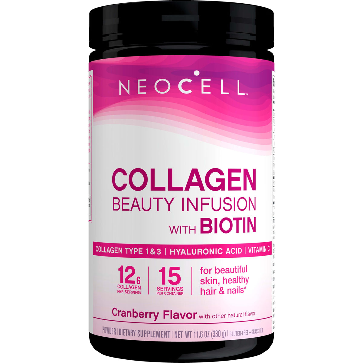 NeoCell Collagen Peptides Powder 431g packaging and scoop