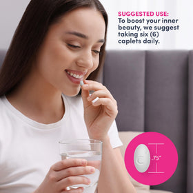 NeoCell Super Collagen Plus Vitamin C bottle with a plant background