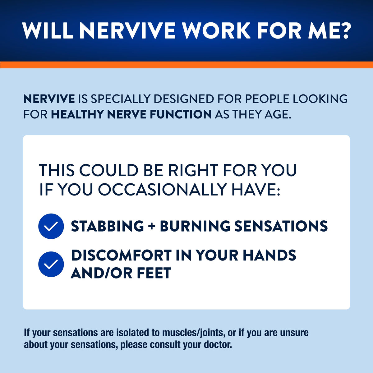 Nervive Nerve Relief supplement ingredients list