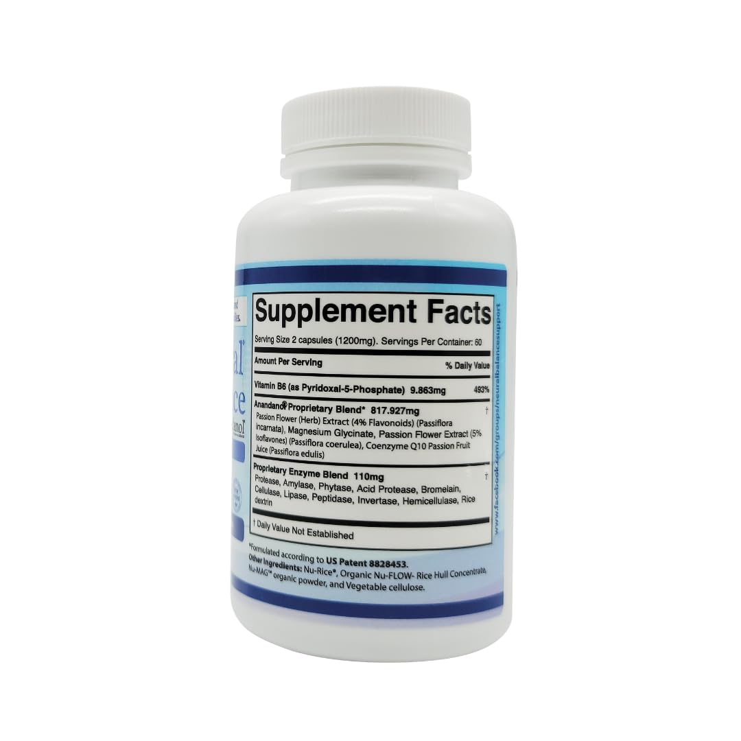 NEURAL BALANCE Anandanol capsules on a kitchen counter